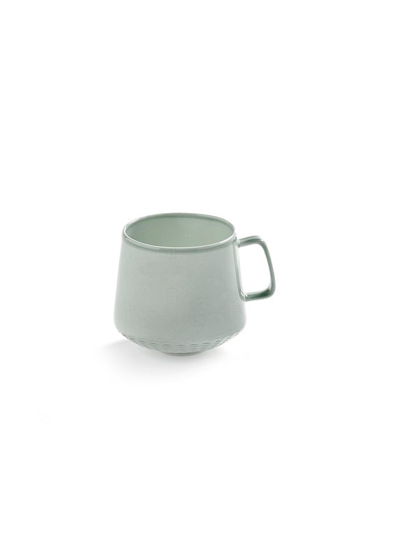 Serax Kaffeetasse Lungo NIDO L8,5xB7xH6cm grün von Ann van Hoey