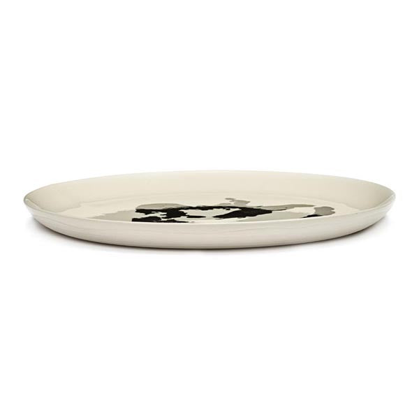 Ottolenghi Teller L weiß Pfeffer schwarz FEAST for Serax D26,5xH2cm