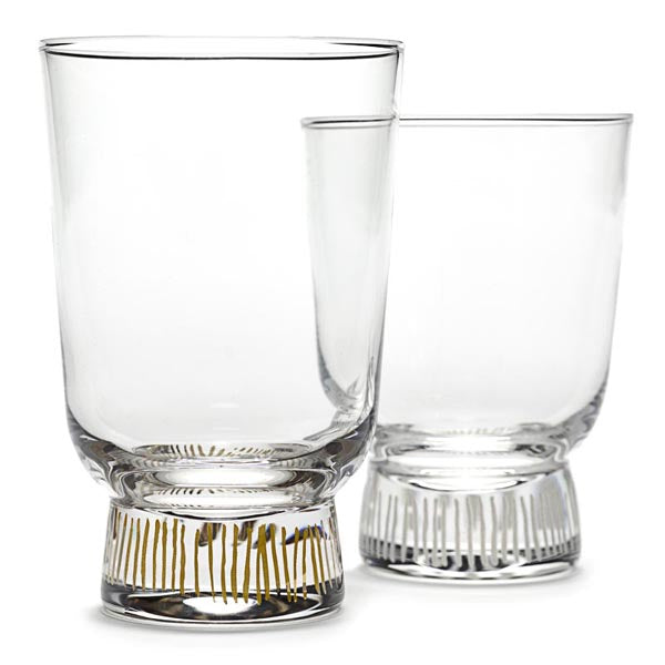 Ottolenghi Glas stripes gold FEAST for Serax H12cm