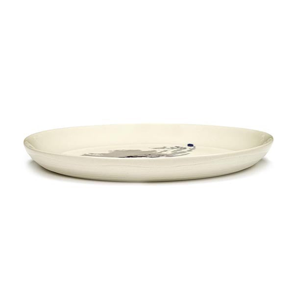 Ottolenghi Teller S weiß Artischocke blau FEAST for Serax D19xH2cm