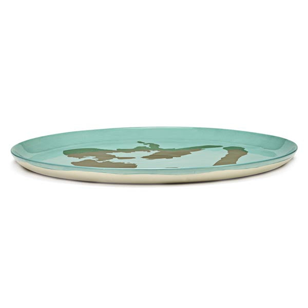 Ottolenghi Servierteller Teller azure Pfeffer gold FEAST for Serax D35xH2cm