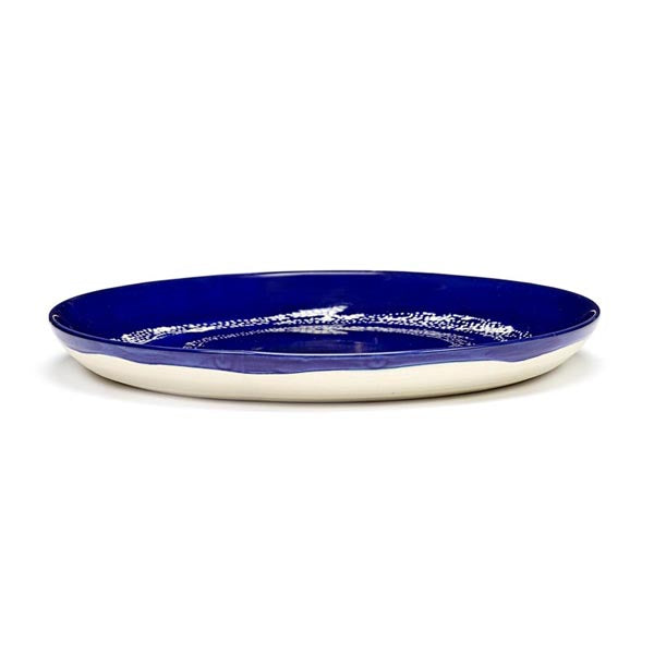 Serax FEAST Teller S Lapis Swirl-Dots weiß von Ottolenghi D19xH2cm