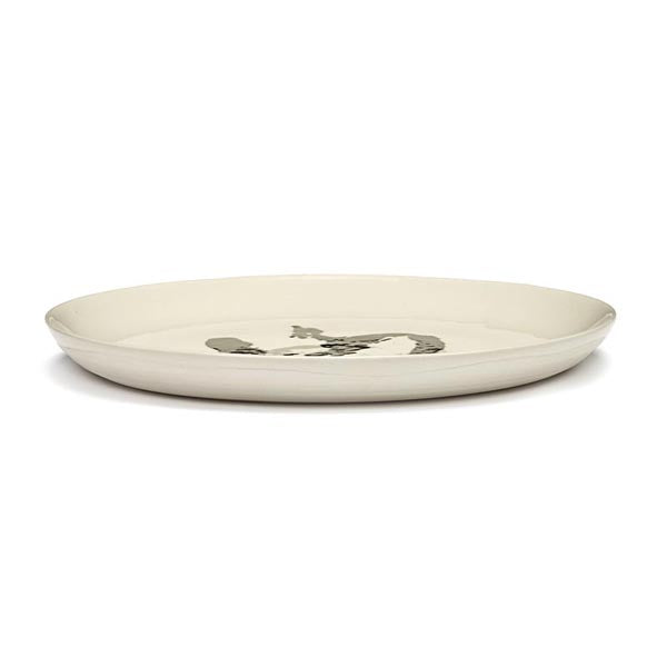 Ottolenghi Teller M weiß Pfeffer schwarz FEAST for Serax D22,5xH2cm