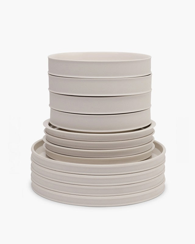 Serax Dinnerset DUNE alabaster 12-teilig Geschirrset von Kelly Wearstler