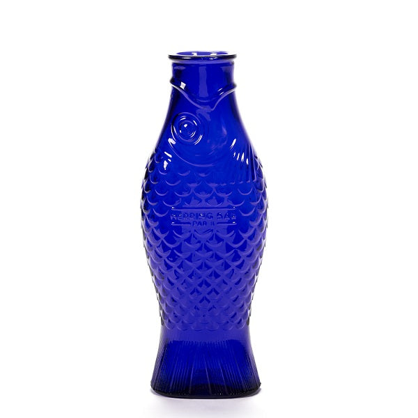 Serax Karaffe Flasche Fisch kobaltblau von Paola Navone 1L