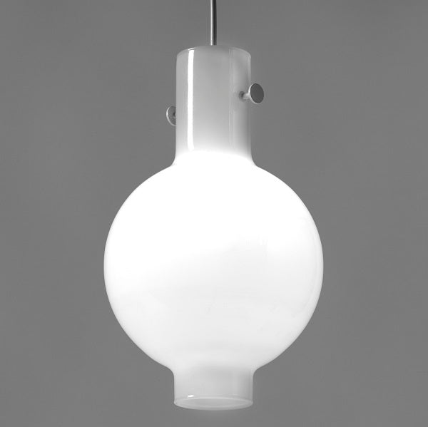 Serax Lampe Bulb weiß Novecento von Ontwerpduo aus Milchglas D20xH32cm