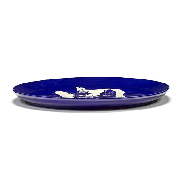 Ottolenghi Servierplatte XL blau Pfeffer weiß FEAST for Serax D44,5cm