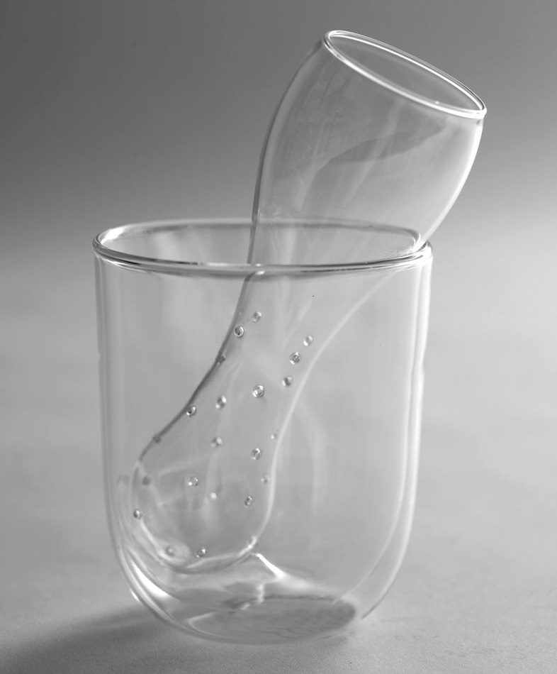 Doppelwandiges Teeglas mit Filter von Serax