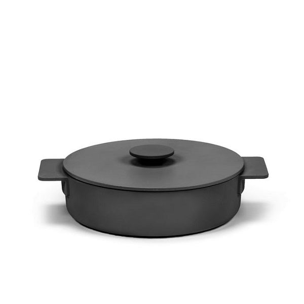 Serax Surface Bratpfanne Kasserolle D26cm schwarz Gusseisen-2,6L