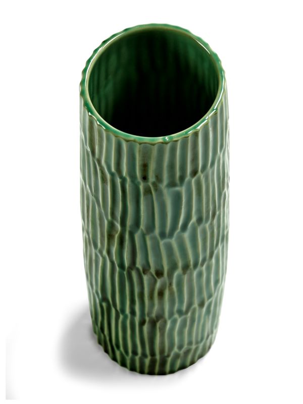 Serax Vase L VERDE LANZA grün D9xH25cm von Pascale Naessens