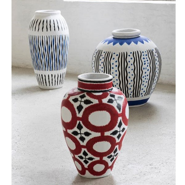 Serax Paper Vase Red H62cm von Isabelle De Borchgrave- Einzelstück