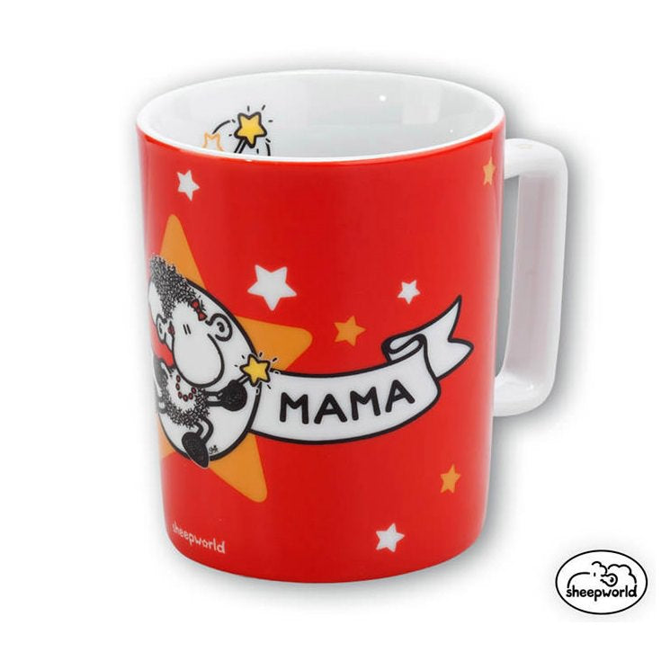 Sheepworld Tasse Super Mama rot