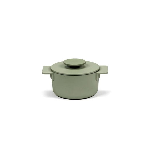 Serax Surface Kochtopf Topf aus Gusseisen, camo green D12cm 0,5L