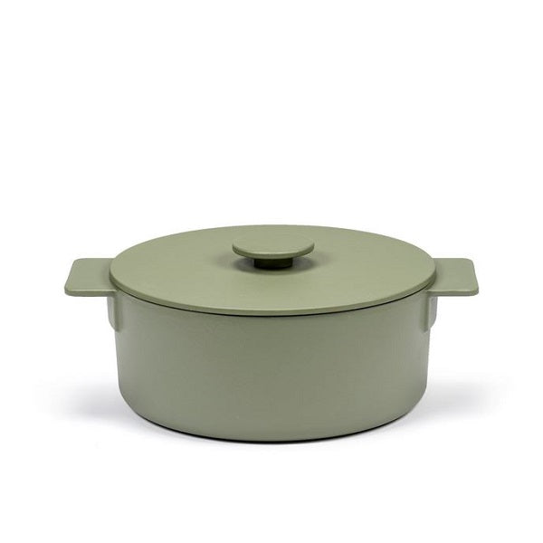 Serax Surface Topf Kochtopf Gusseisen camo green D26cm - 4,6 L