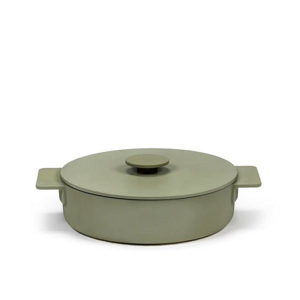 Serax Surface Bratpfanne Kasserolle D26cm camo green Gusseisen -2,6L