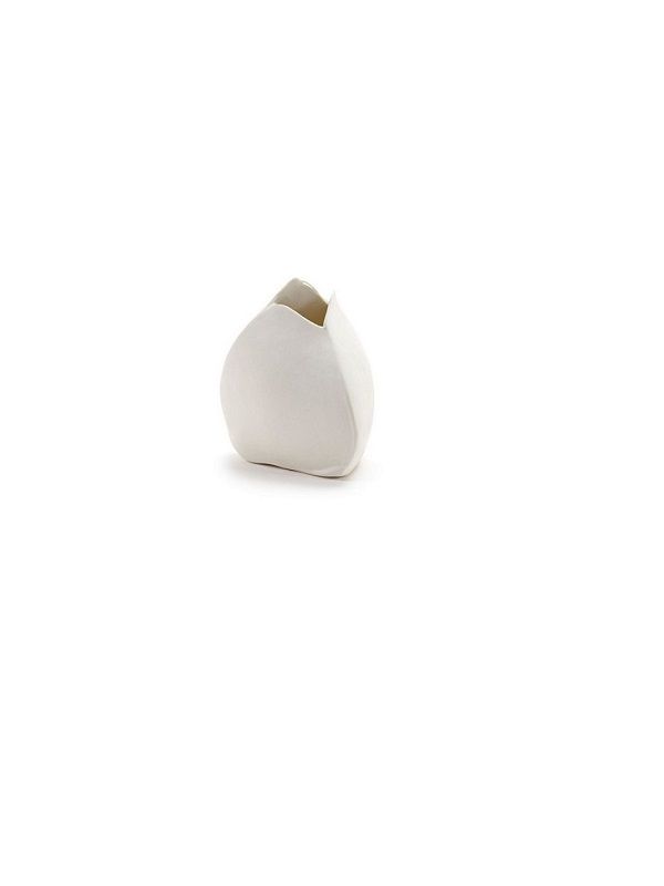 Serax kleine Vase Perfect Imperfection H7,5cm von Roos van de Velde weiß