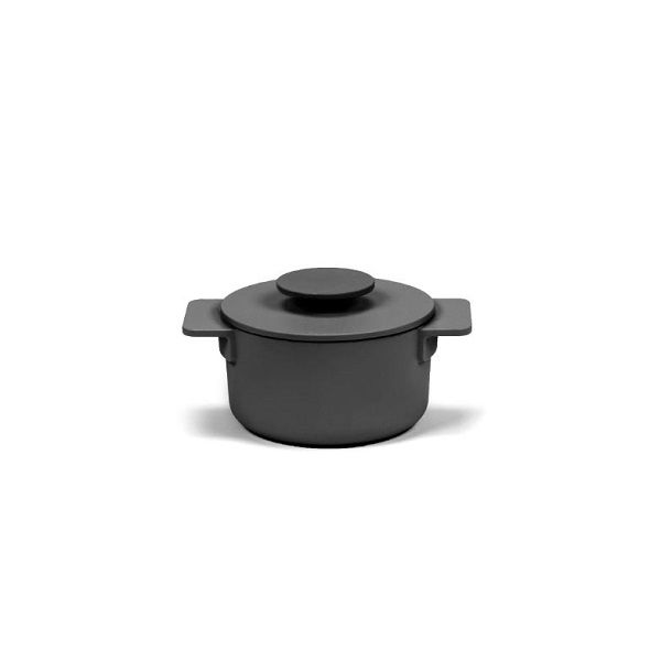 Serax Surface Kochtopf Topf aus Gusseisen, schwarz D12cm 0,5L