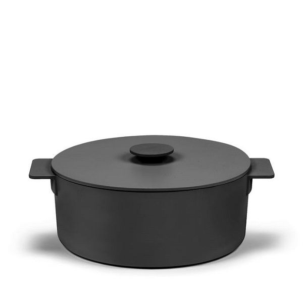 Serax Surface Topf Kochtopf Gusseisen schwarz D29cm -5,5L