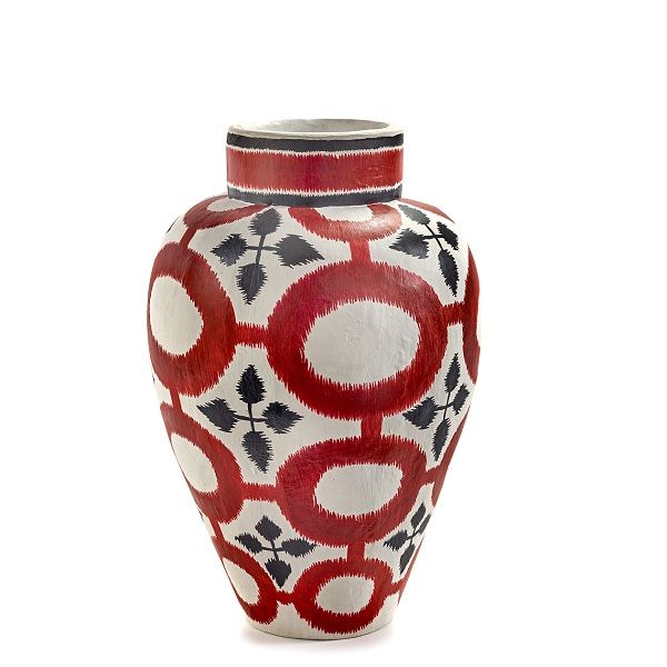 Serax Paper Vase Red Rot H62cm von Isabelle De Borchgrave, Einzelstück