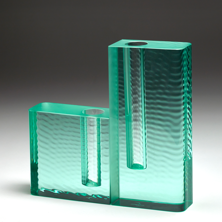 Serax Vase Wasser EDU 2 grün von Ann Demeulemeester H18cm