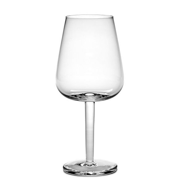 Serax BASE Weißweinglas gebogen designed by Piet Boon H21cm